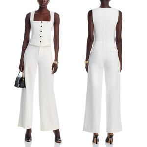 RAG & BONE Marianne Ponte White Jumpsuit Size 6